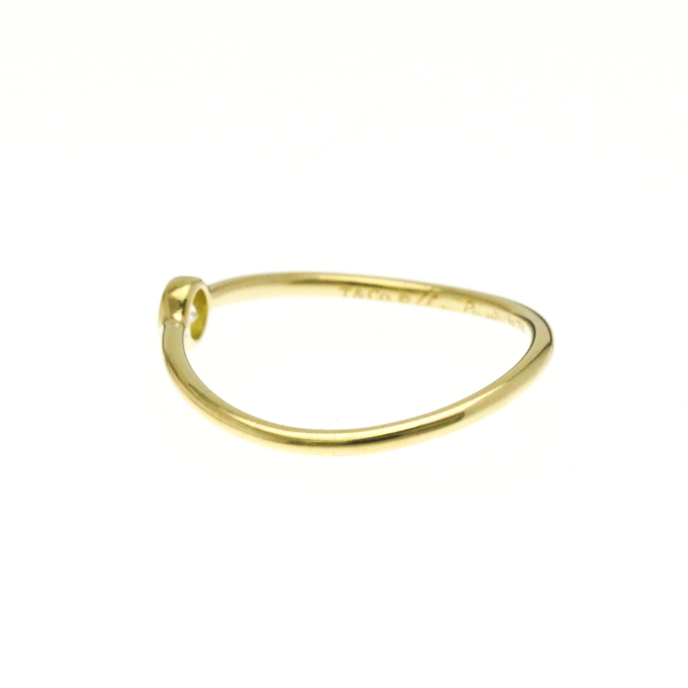 TIFFANY 18k Gold Diamond Ring - Picture 2 of 10